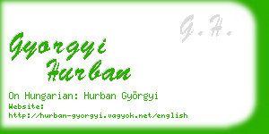 gyorgyi hurban business card